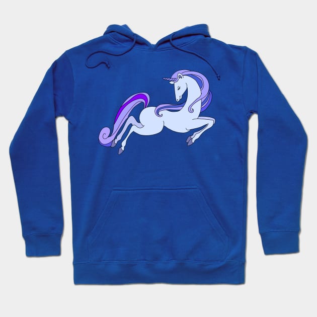 purple unicorn Hoodie by JulietLake